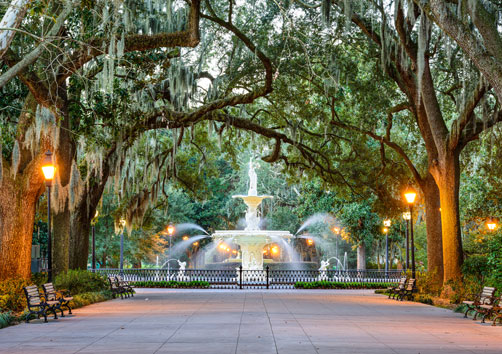 Fountain in Savannah, GA